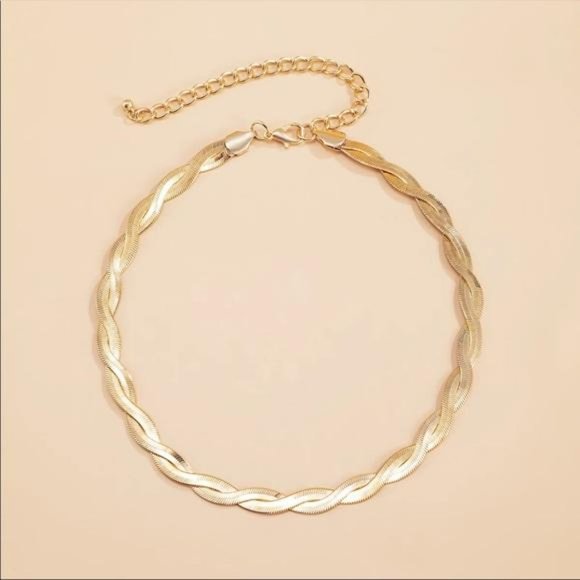 NEW 18K GOLD TWISTED SNAKE CHAIN NECKLACE - Picture 3 of 6